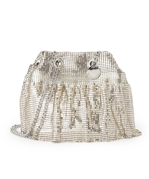 OPAQUE.CLIP（オペークドットクリップ）の「◆【2WAY】メタルメッシュフリルミニショルダーバッグ（ショルダーバッグ・レディース・ゴールド/シルバー系その他/ブラック/シルバー・00）」の16枚目の写真