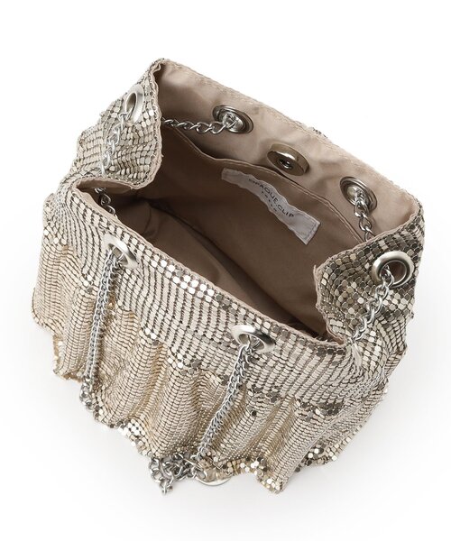 OPAQUE.CLIP（オペークドットクリップ）の「◆【2WAY】メタルメッシュフリルミニショルダーバッグ（ショルダーバッグ・レディース・ゴールド/シルバー系その他/ブラック/シルバー・00）」の22枚目の写真