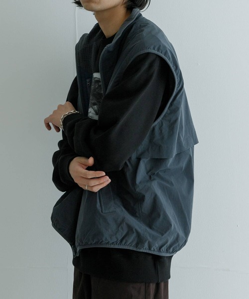 【セール】『撥水』『リバーシブル』new basic REVERSIBLE MIL STAND VEST（その他アウター）｜URBAN RESEARCH（アーバンリサーチ）
