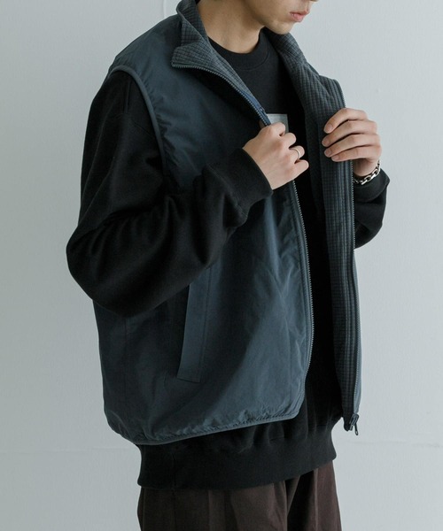 【セール】『撥水』『リバーシブル』new basic REVERSIBLE MIL STAND VEST（その他アウター）｜URBAN RESEARCH（アーバンリサーチ）