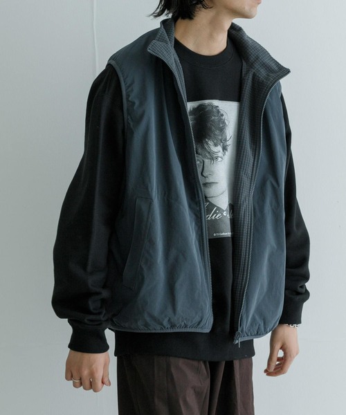 【セール】『撥水』『リバーシブル』new basic REVERSIBLE MIL STAND VEST（その他アウター）｜URBAN RESEARCH（アーバンリサーチ）