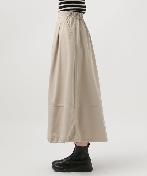 BAYFLOW（ベイフロー）の「[フレアとバルーンにシルエット変更可能]2WAYフレアスカート（スカート・レディース・ベージュ/ネイビー・FREE）」の11枚目の写真