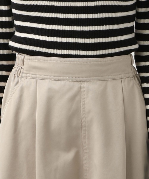 BAYFLOW（ベイフロー）の「[フレアとバルーンにシルエット変更可能]2WAYフレアスカート（スカート・レディース・ベージュ/ネイビー・FREE）」の13枚目の写真