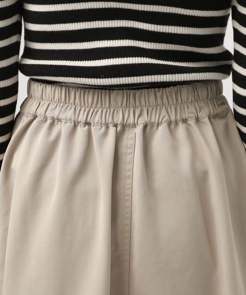 BAYFLOW（ベイフロー）の「[フレアとバルーンにシルエット変更可能]2WAYフレアスカート（スカート・レディース・ベージュ/ネイビー・FREE）」の16枚目の写真