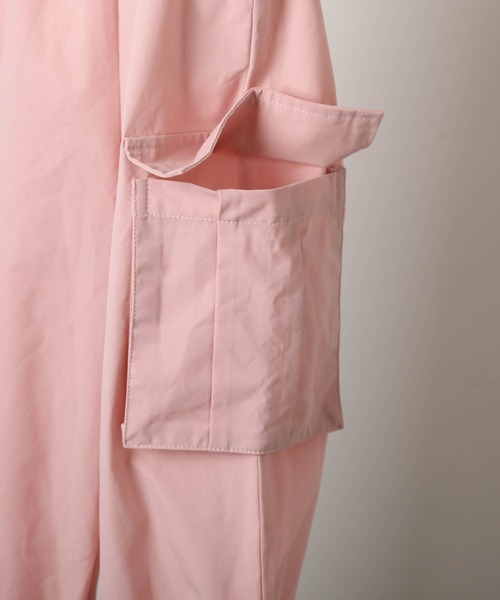 URBAN CHERRY(アーバンチェリー)の「ライトタフタカーゴパンツ(カーゴパンツ・キッズ・アイボリー/ピンク/ブラック・150cm/140cm/120cm/110cm/130cm)」の18枚目の写真