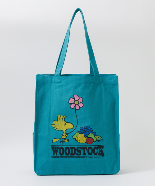 FRUIT OF THE LOOM（フルーツオブザルーム）の「【FRUIT OF THE LOOM/フルーツオブザルーム】FTL×PEANUTSサイドポケットトートバッグ（トートバッグ・メンズ・イエロー/ネイビー/ブラック/ブルー・フリー）」の3枚目の写真