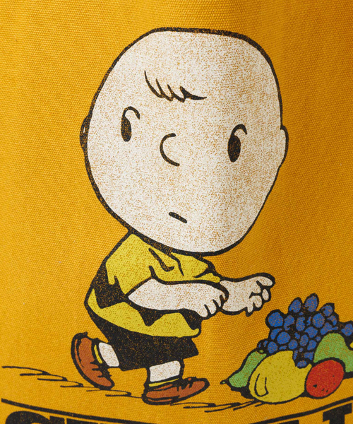 FRUIT OF THE LOOM（フルーツオブザルーム）の「【FRUIT OF THE LOOM/フルーツオブザルーム】FTL×PEANUTSサイドポケットトートバッグ（トートバッグ・メンズ・イエロー/ネイビー/ブラック/ブルー・フリー）」の18枚目の写真