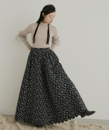 PERNA（ペルナ）の「フラワージャガードスカラップスカート（スカート