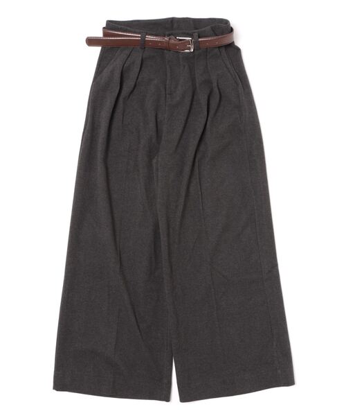 BANICO（バニコ）の「【Banico】ウールライクタックワイドパンツ（スラックス・レディース・ブラック/グレー/チョコ・SMALL/MEDIUM/LARGE）」の11枚目の写真