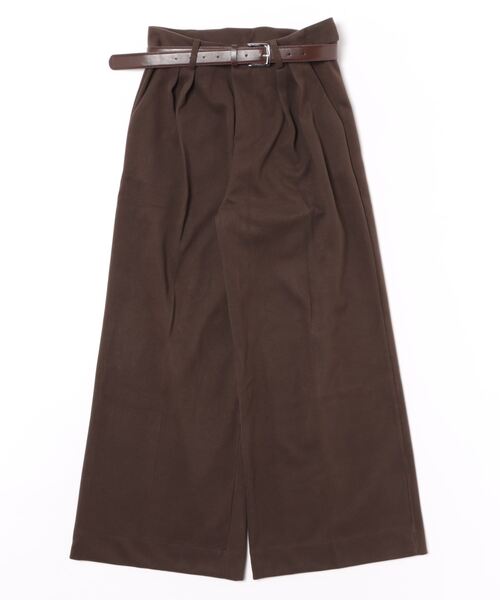 BANICO（バニコ）の「【Banico】ウールライクタックワイドパンツ（スラックス・レディース・ブラック/グレー/チョコ・SMALL/MEDIUM/LARGE）」の13枚目の写真