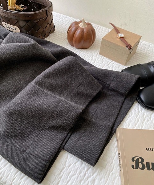 BANICO（バニコ）の「【Banico】ウールライクタックワイドパンツ（スラックス・レディース・ブラック/グレー/チョコ・SMALL/MEDIUM/LARGE）」の10枚目の写真