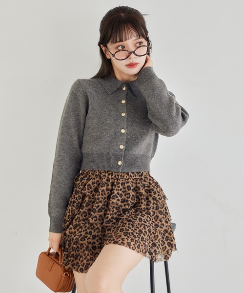 セール】ゴールドボタンもちもち衿ニット（ニット/セーター）｜one