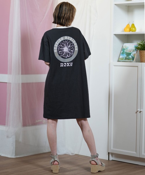 ROXY（ロキシー）の「ROXY/ロキシー バックプリントTシャツ ワンピース RDR251653M（ワンピース・レディース・ヘザーグレー/オフホワイト/ブラック・L/M）」の7枚目の写真