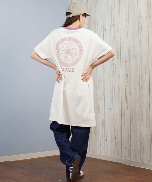 ROXY（ロキシー）の「ROXY/ロキシー バックプリントTシャツ ワンピース RDR251653M（ワンピース・レディース・ヘザーグレー/オフホワイト/ブラック・L/M）」の16枚目の写真