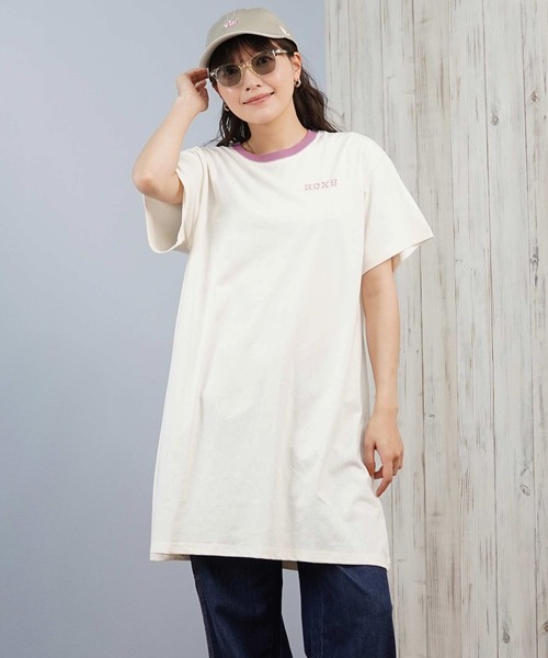 ROXY（ロキシー）の「ROXY/ロキシー バックプリントTシャツ ワンピース RDR251653M（ワンピース・レディース・ヘザーグレー/オフホワイト/ブラック・L/M）」の13枚目の写真