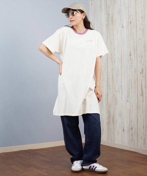 ROXY（ロキシー）の「ROXY/ロキシー バックプリントTシャツ ワンピース RDR251653M（ワンピース・レディース・ヘザーグレー/オフホワイト/ブラック・L/M）」の15枚目の写真