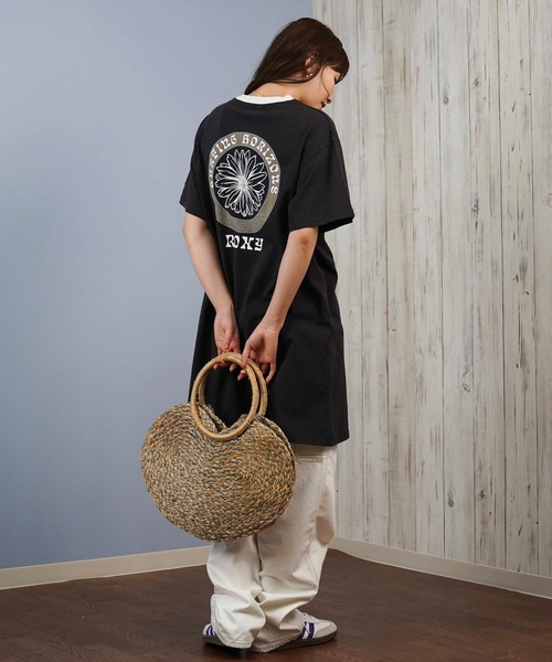 ROXY（ロキシー）の「ROXY/ロキシー バックプリントTシャツ ワンピース RDR251653M（ワンピース・レディース・ヘザーグレー/オフホワイト/ブラック・L/M）」の22枚目の写真