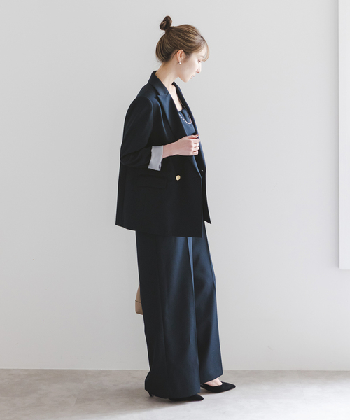 Noble（ノーブル）の「ワイドVネックフィブリルキャミワンピース