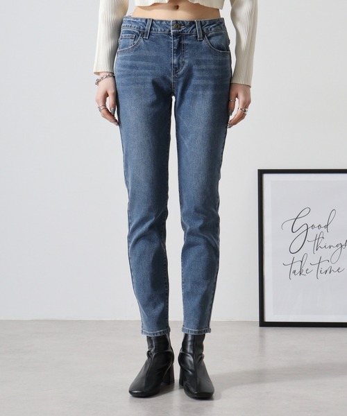 Guess（ゲス）の「GUESS Ultra Ankle Skinny LADIES DENIM PANTS ウルトラアンクルスキニー（デニムパンツ・レディース・ダークインディゴブルー・25inch/26inch/27inch/28inch）」の13枚目の写真