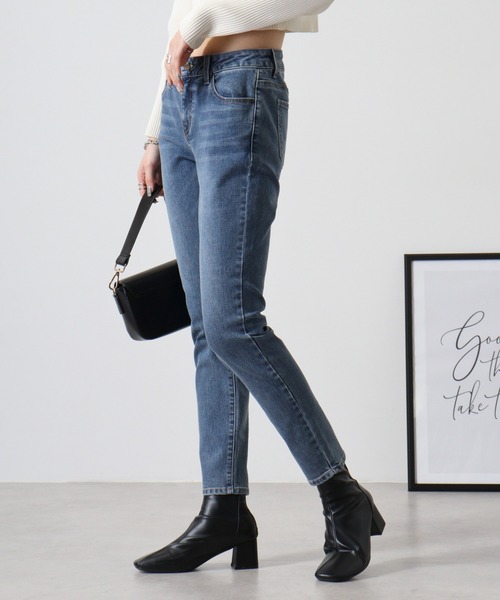 Guess（ゲス）の「GUESS Ultra Ankle Skinny LADIES DENIM PANTS ウルトラアンクルスキニー（デニムパンツ・レディース・ダークインディゴブルー・25inch/26inch/27inch/28inch）」の8枚目の写真
