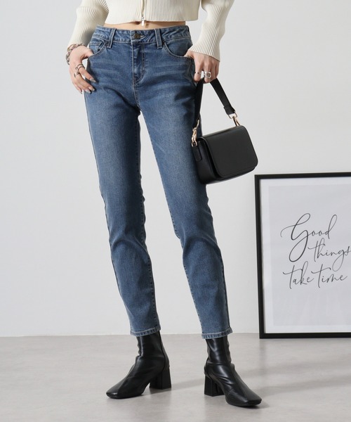 Guess（ゲス）の「GUESS Ultra Ankle Skinny LADIES DENIM PANTS ウルトラアンクルスキニー（デニムパンツ・レディース・ダークインディゴブルー・25inch/26inch/27inch/28inch）」の9枚目の写真