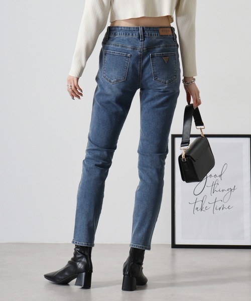 Guess（ゲス）の「GUESS Ultra Ankle Skinny LADIES DENIM PANTS ウルトラアンクルスキニー（デニムパンツ・レディース・ダークインディゴブルー・25inch/26inch/27inch/28inch）」の10枚目の写真