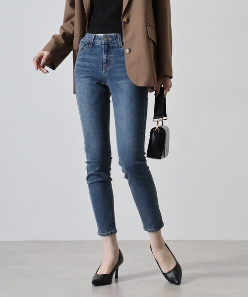 Guess（ゲス）の「GUESS Ultra Ankle Skinny LADIES DENIM PANTS ウルトラアンクルスキニー（デニムパンツ・レディース・ダークインディゴブルー・25inch/26inch/27inch/28inch）」の17枚目の写真