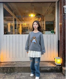 paravion（パラビオン）の「テディベアニット（ニット/セーター）」 - WEAR
