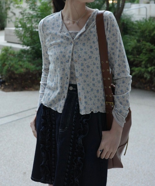 idem（イデム）の「frill denim mini skirt / フリルデザインミニスカート（デニムスカート・レディース・ネイビー/ブルー・FREE）」の19枚目の写真