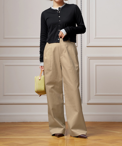 IENA LA BOUCLE(イエナラブークル)の「IENA LA BOUCLE シアーフライスカーディガン(カーディガン/ボレロ・レディース・グレー/ブラック/ピンク・FREE)」の10枚目の写真