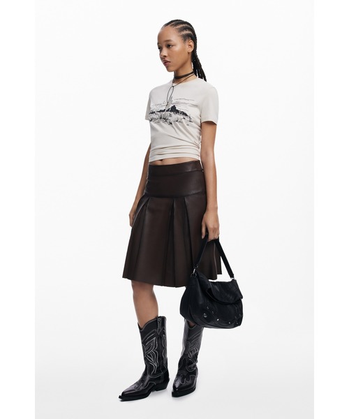 Desigual（デシグアル）の「REPRISE EMBRO PATCH LOVERTY PUハンドバッグ（ハンドバッグ・レディース・ブラック・FREE）」の7枚目の写真