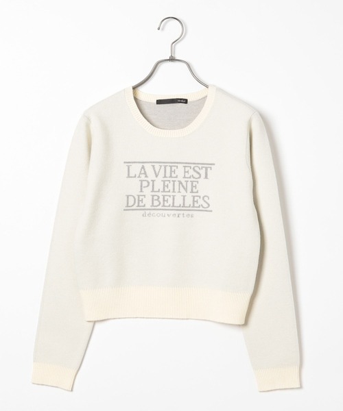 Heather（ヘザー）の「フロントロゴニット　292250（ニット/セーター・レディース・アイボリー/ミント/グレー・FREE）」の10枚目の写真