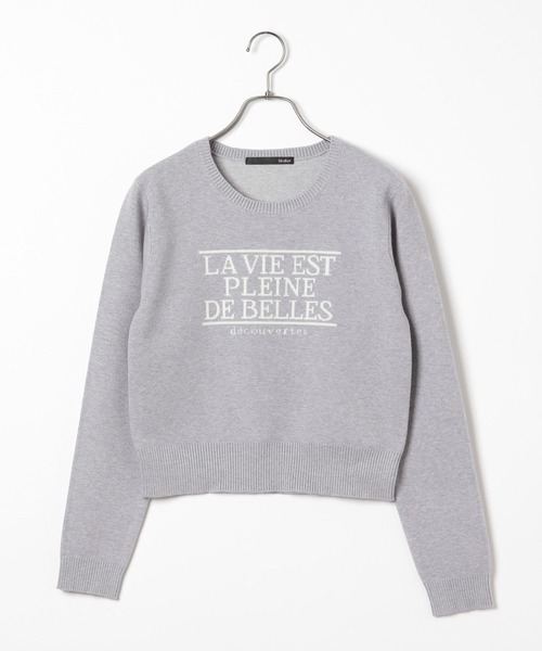 Heather（ヘザー）の「フロントロゴニット　292250（ニット/セーター・レディース・アイボリー/ミント/グレー・FREE）」の12枚目の写真