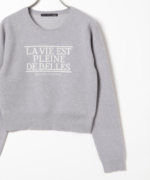 Heather（ヘザー）の「フロントロゴニット　292250（ニット/セーター・レディース・アイボリー/ミント/グレー・FREE）」の14枚目の写真