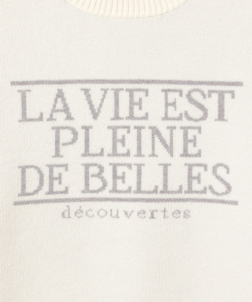 Heather（ヘザー）の「フロントロゴニット　292250（ニット/セーター・レディース・アイボリー/ミント/グレー・FREE）」の20枚目の写真