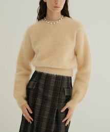 CLANE ANGORA COMPACT KNIT TOPS PINK クラネ CLANE ANGORA COMPACT KNIT TOPS PINK