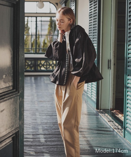 DONOBAN(ドノバン)の「撥水ペプラムジャケット(その他アウター・レディース・ブラック・ONE)」の2枚目の写真