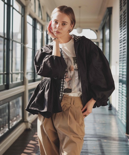 DONOBAN(ドノバン)の「撥水ペプラムジャケット(その他アウター・レディース・ブラック・ONE)」の6枚目の写真