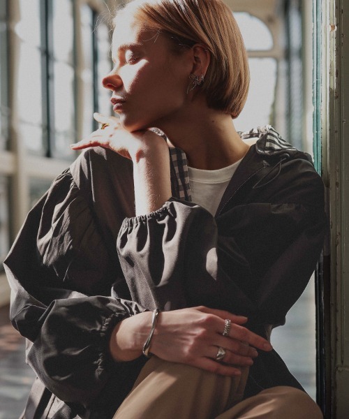 DONOBAN(ドノバン)の「撥水ペプラムジャケット(その他アウター・レディース・ブラック・ONE)」の9枚目の写真