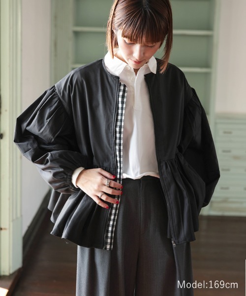 donoban dunabean フリル付きブラックジャケット 楽天市場】【スーパーSALE限定！20130円→13001円】レディース