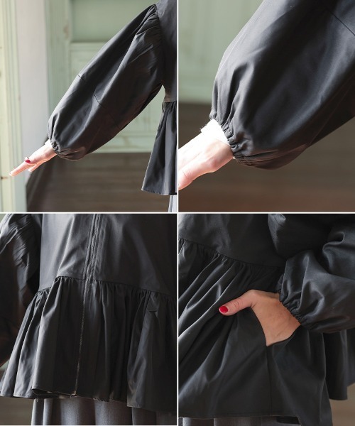 DONOBAN(ドノバン)の「撥水ペプラムジャケット(その他アウター・レディース・ブラック・ONE)」の17枚目の写真