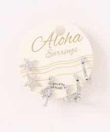 【Kahiko】パームツリー&スターフィッシュセットピアス
