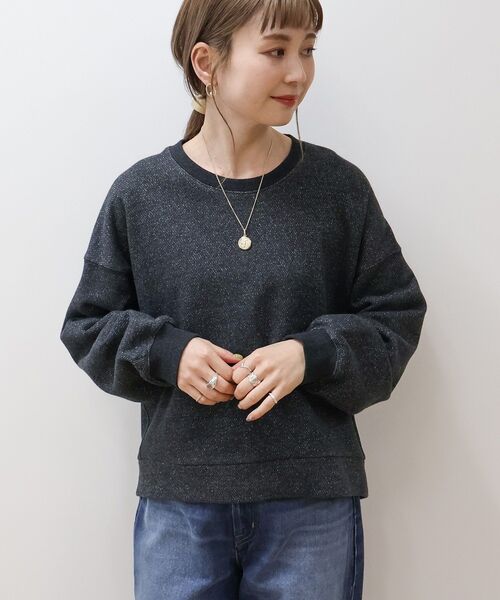 AMERICAN HOLIC（アメリカンホリック）の「裏起毛ラメスウェット（スウェット・レディース・グレー系その他2/グレー系その他/ホワイト系その他・M/L）」の22枚目の写真