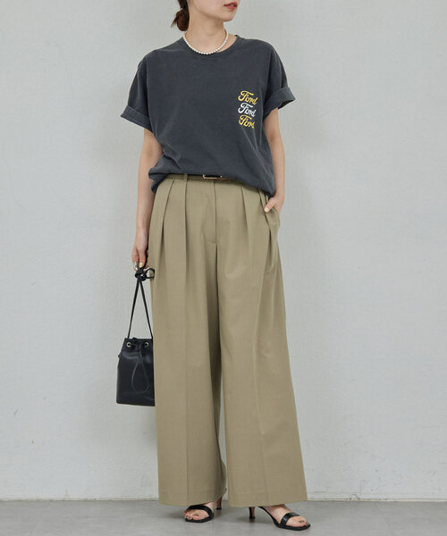 GALLARDAGALANTE ダブルタックパンツ GALLARDAGALANTE パンツ 「5サイズ展開」ダブルタックパンツ