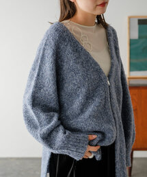 Kastane | 【4色展開】ZIPオーバーカーディガン(ニット/セーター)