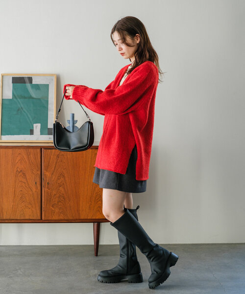 kastane セットアップ　いちご セール】ZIPオーバーカーディガン（ニット/セーター）｜Kastane