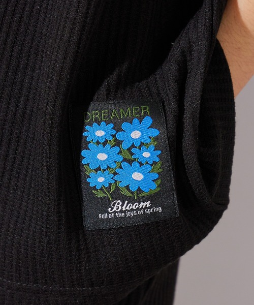 PAIRMANON STREET（ペアマノンストリート）の「【PAIRMANON STREET】ワッフル 配色 ワンポイント 半袖 セットアップ（セットアップ・キッズ・ブラック/ライトベージュ/ネイビー/イエロー/グリーン・100/150/140/130/90/120/110/160）」の10枚目の写真