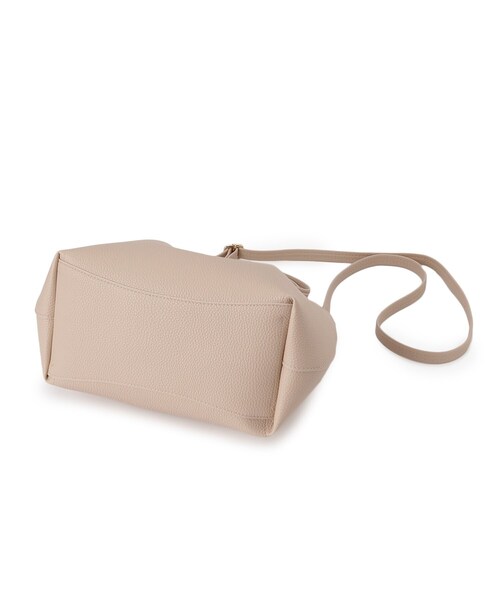 index（インデックス）の「【2WAY】フラワーパーツ合皮ミドルトートバッグ（トートバッグ・レディース・グレー/ブラック/ベージュ・00）」の17枚目の写真