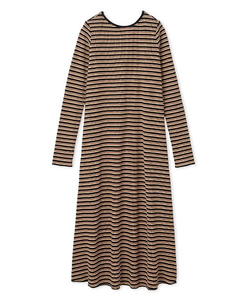 Mila Owen(ミラオーウェン)の「肩パッド付フレアナローワッフルワンピース(ワンピース・レディース・ベージュ/ブラック/その他・0/1)」の19枚目の写真