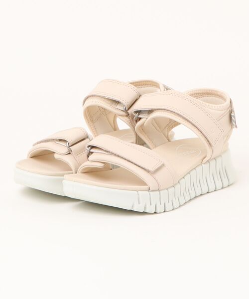 ecco革サンダル未使用22.5㎝〜23.5㎝36白 ecco サンダル エコー ウィメンズ 本革 スカルプテッド エル